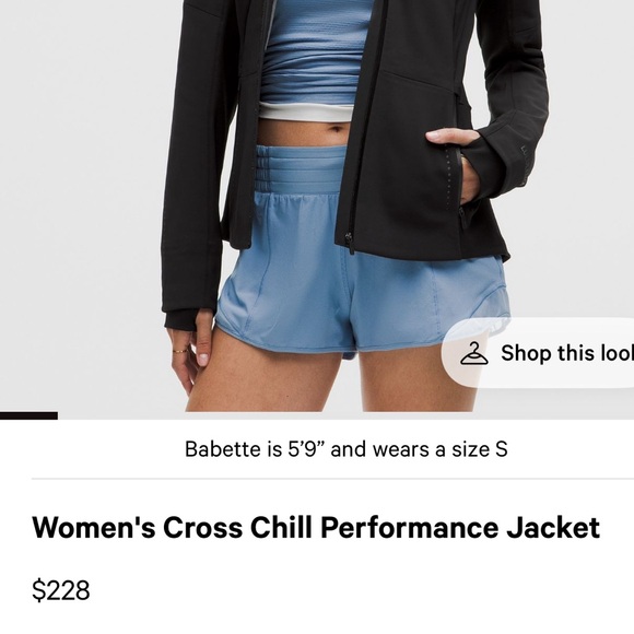 lululemon Cross Chill Performance Jacket in Black - Picture 9 of 9